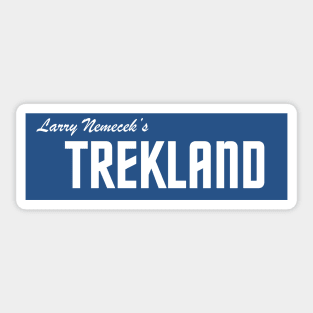 Larry Nemecek's Trekland Blue Sticker